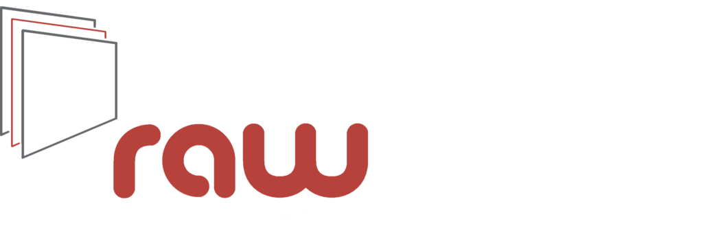 Raw Glass Logo with no background and white Glass letters