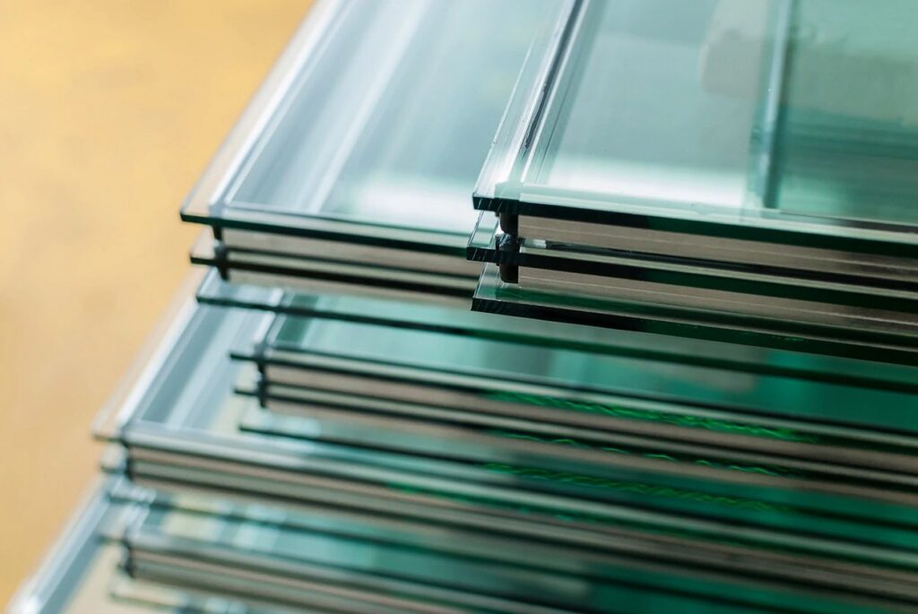 Stack of thermal glass pieces