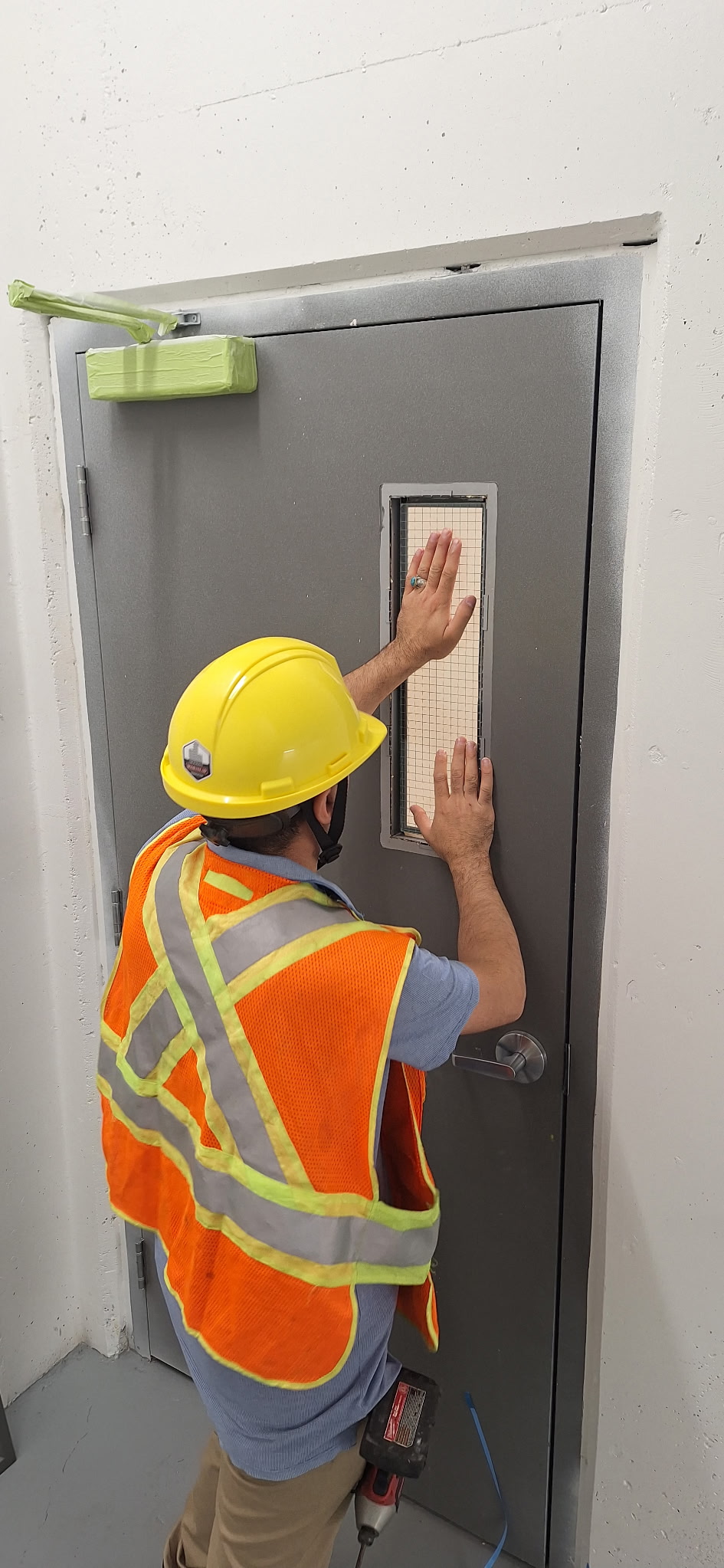Protect3 Fire-Rated glass installation in a commercial building with 25 floors and 75 pieces fabricated and installed by Raw Glass in Ottawa area